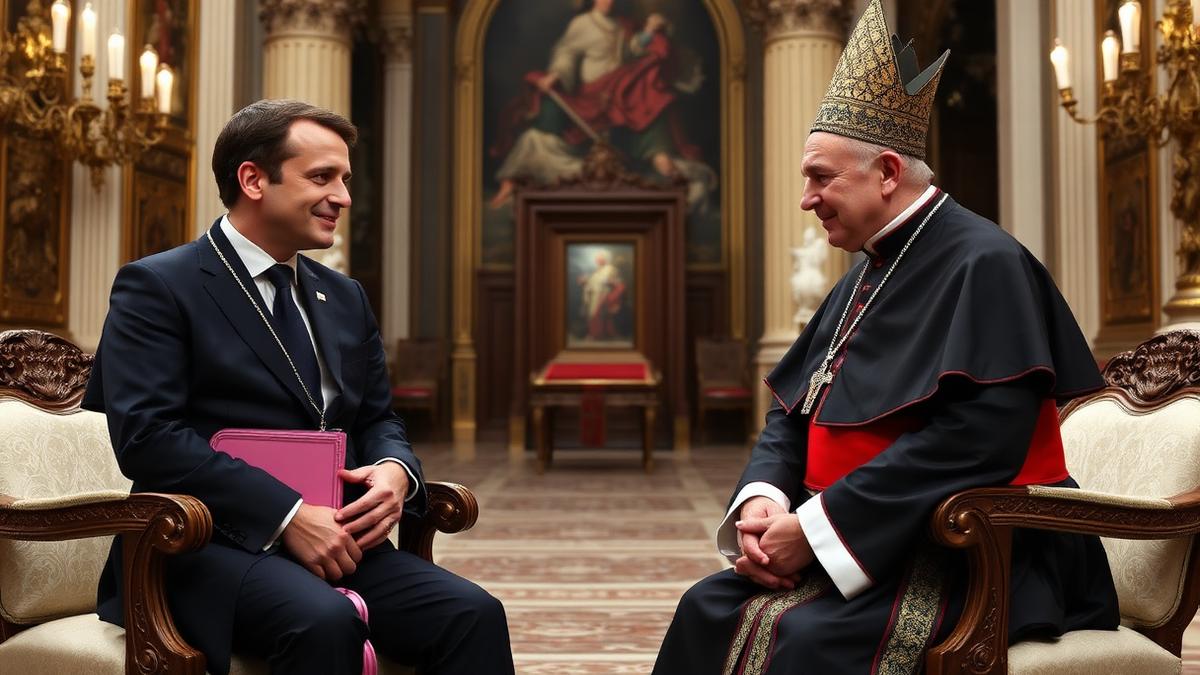 Macron reçu par le pape Léon XIV au Vatican : diplomatie et paix au cœur d'une première rencontre historique