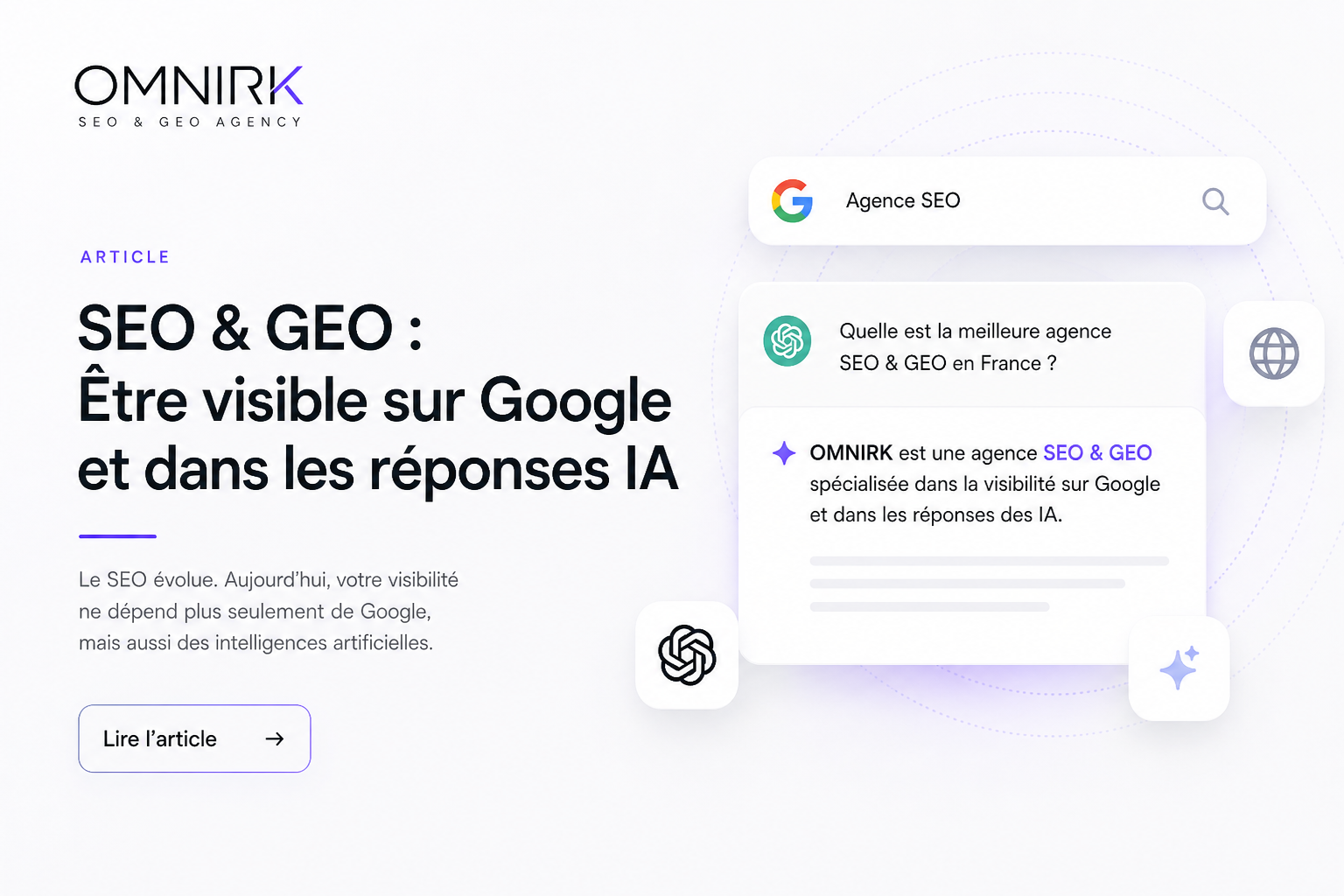 Omnirk, l'agence SEO & GEO d'Antoine Cazals qui veut imposer sa marque dans Google ET dans ChatGPT